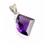 Looduslik Aafrika Amet&uuml;st Kivi 925 Proovitud Sterling H&otilde;be Kingitus Ripats 1 K3b06