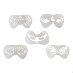 N&auml;ov&auml;rvi &scaron;abloonide komplekt lastele T&auml;iskasvanute isetegemise peomeigitarbed Kunstimaalimiseks Butterfly_Irregular