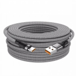 Pikendatud 5-meetrine C-t&uuml;&uuml;pi USB Android 5A superlaadimiskaabel, mis sobib Huawei, Xiaomi, Vivo ja Leeco telefoni andmesidekaabli jaoks 5 M