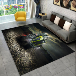 Autotraktori seeria mustriga veoautode ala vaip, vaipvaip kodu elutoa diivani uksemati sisekujunduseks, laste libisemiskindel 3D p&otilde;randamatt 40x60cm(15x23in)