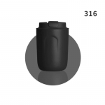 Mini termospudel kohvikruus roostevabast terasest tassiga termolekkekindel vaakumkolb kahe seinaga trumliga isoleeritud joogin&otilde;ud 220ml