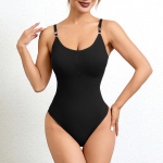 Naiste &otilde;mblusteta liibuv ja vormiv kombinesoon, stringid, liibuv aluspesu M must