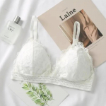 Naiste pitsist rinnahoidja juhtmevaba bralette seksikas pesu naiste rinnahoidja &otilde;huke juhtmevaba aluspesu Deep V Push Up rinnahoidjad naistele One Size roheline