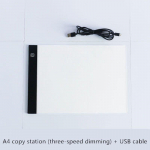 Teemantmaali koopiatahvel &ndash; l&auml;bipaistev koopiatabel A5, A4 ja A3 suurusele A4 valge