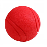 Koerte m&auml;nguasi kummist palli hammustusekindel pallim&auml;nguasi koertele Kutsikas Teddy Pitbull Punane Solid Ball SL Lemmikloomatarbed S 4.5CM