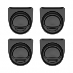 4 tk asenduskorgi komplekt Owala FreeSip silikoontihendi jaoks 19/24/32/40oz tihendiga pudelikorgi lekkekindlate tarvikute jaoks 4pcs must