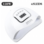 120 W LED UV-k&uuml;&uuml;nte kuivatamise lamp kuivatamiseks geellakiga 45leds professionaalne k&uuml;&uuml;nekuivati ​​taimeriga automaatsensoriga manik&uuml;&uuml;ri pedik&uuml;&uuml;ri t&ouml;&ouml;riistad us