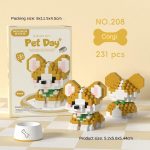 Loominguline looma ehitusplokk husky &scaron;nautseri &otilde;ppem&auml;nguasi t&uuml;drukutele Corgi-231Pcs