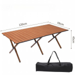 Kaunis kokkupandav laud Kaasaskantav kokkupandav laud Lahe matkavarustus Kerge s&uuml;sinikterasest diivanilauad turismitaldrikud