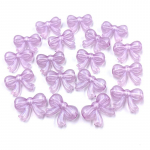 10 tk fluorestseeruv v&auml;rv vertikaalne auk s&uuml;da lahtised helmed horisontaalse auguga kikilips lahtised helmed ehete valmistamiseks Bowknot lilla