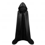 Halloween Lastele Cosplay Mantel Seotav Tume stiil Satiinist kapuutsiga lahtine p&otilde;rand Pikkus puhas v&auml;rv Unisex Lavaetendus N&otilde;iakeep 80cm