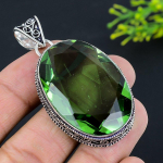 Peridot Gemstone Handmade 925 Sterling Silver Jewelry Pendant 2.29 u3h32