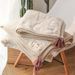 Muslin tekk Kodu Diivanvoodile Suvine Laste Puuvillane R&auml;tikudekid Topeltkatted Tekk Dekoratiivsed Voodikatted 200*230cm 90x110cm