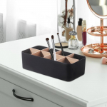 Desktop Organizer Remote Control Holder, Space Saving Make up Pencil Card Holder valge