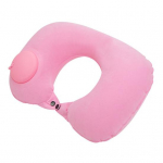 T&auml;ispuhutav U-kujuline padi Kaasaskantav reguleeritav topeltpandlaga disain Pehme pressiga reisimiseks pikad reisid Lennuki juhtimiseks kaela toetamiseks mugav padi roosa