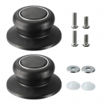 2 tk poti kaane nuppude komplekt Universaalne universaalne poti kaane kaane asendusnupp pajapoti klaasist poti kaane jaoks kuumakindel libisemisvastane k&auml;epide Lihtne paigaldamine 2pcs