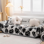 &Scaron;enill Roosa Jacquard Diivanir&auml;tik Nelja aastaaja Universaalne Kattekangas Diivanile &Uuml;hes t&uuml;kis Tupsudega &Auml;&auml;r Retro Diivanir&auml;tik 180x130cm 1pcs
