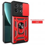 Poco X6 Pro 5G &uuml;mbrise liugobjektiivi Protect Armor p&otilde;rutuskindel Coque jaoks Poko Little X6 X 6 Pro X6pro Pocox6pro r&otilde;ngahoidja kate For Poco X6 Pro must