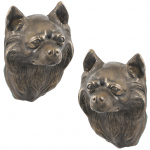 Chihuahua short-haired, Chihuahua smooth I - Dog statue, hanging bust, unique decoration for dog lover by Art-Dog brand