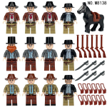 12tk Filmisari Kauboi m&auml;rulifiguurid Laste ehitusklotsid M&auml;nguasjad