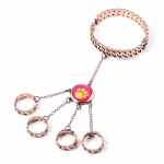 Animatsioon Lepatriinu Reddy t&uuml;druku s&otilde;rmuse k&auml;ev&otilde;ru komplekt k&uuml;&uuml;nis ja koera k&uuml;&uuml;niselemendiga s&otilde;rmus avatav ja sulgev k&auml;ev&otilde;ru kingitus lapsele