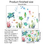 Multifilm Merikilpkonn Merihobu Seinakleebised Lastetuba Vannitoa kaunistus Seinamaal Kodukaunistus Isekleepuv mereloomade tapeet 30x45cm