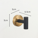 Must ja kuldne roostevabast terasest vannitoa riistvara komplekt k&auml;ter&auml;tikuivati ​​WC-paberi hoidik riidekonks Vannitoa rulliku k&auml;ter&auml;tikuivati ​​r&otilde;ngas