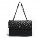 Moodne Naiste K&auml;ekott Br&auml;nd Teemantv&otilde;rgu Keti Crossbody Kott Ruuduline Disainer Kotkapea &Otilde;lakott Suur Kott must