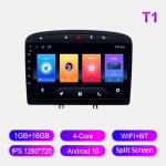 Androidi autoraadio Peugeot 308 308SW 408 2010-2016 jaoks Multimeediapleier Peaseade Stereo GPS Navigatsioon BT WIFI 1+16GB 1+16GB must