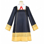 Volwassenen Anya Vervalser Kids Cosplay kost&uuml;&uuml;m Anime Spioon X Perekond Zwarte Jurk Schattige Meisjes Vrouw Jurk Roze Pruik Carnaval Rol Spelen Outfit 2XL