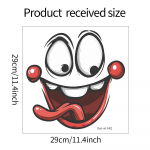 Fun-m142 Funny Emoji WC vannitoakaunistusega seinakleebisega 29*29CM/fun-m142