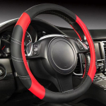 Auto rooliratta kate mikrokiust nahast libisemisvastane ohutus rooliratta kaitsekate sobib punane