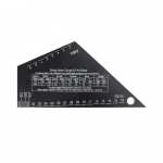 Kitarrikeelte m&otilde;&otilde;teriista must kolmnurk elektrikitarri nivelleerimism&otilde;&otilde;dik Keelte k&otilde;rguse m&otilde;&otilde;tur must