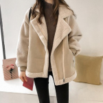 Uued S&uuml;gis-Talve Joped Naistele Vintage Polokaelusega Sametmantel Naiste Riided Paksenenud Lahtised Korea Mood T&auml;navariided L aprikoosi