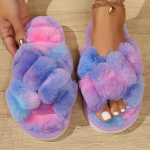 Crisscross Fluffy soojad sussid, pehme tallaga, avatud varbaosaga pehme voodriga mugavad kingad, libisemiskindlad p&otilde;randasussid, talveks ja s&uuml;giseks 36-37 khaki
