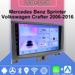 Android Carplay autoraadio Mercedes-Benz Sprinterile Volkswagenile 2006-2016 Multimeediam&auml;ngija Peaseade Stereo GPS-navigatsioon BT WIFI 2+32GB 2+32GB