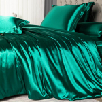 Soft double-sided ice silk four-piece bed sheet set summer silky light cool three-piece bed sheet quilt cover bedding 120x200cm