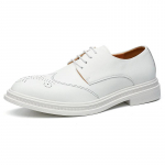 Moodne Mood Valged Brogue Kingad Meestele Briti Stiil Disainer Meeste Formaal Kingad Vabaaja Oxford Kingad Mees Nahast Kleit Kingad Suurused 48 38