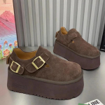 Seemisnahast platvorm naiste kingad disainer vabaaja madalad kingad s&uuml;gis pandlaga kingad uus br&auml;nd 2024 trend k&otilde;ndimismugavus zapatillas lady 36 pruun