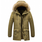 Suures suuruses 7XL Paks soe talveparka meeste fliis kapuutsiga meeste talvejope mantel Military Cargo jakid meeste &uuml;lem&otilde;&otilde;t 6XL 7XL XXL khaki