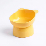 Lemmikloomatoidukauss, kallutatav k&otilde;rge p&otilde;hjaga kaelakaitse, l&auml;mbumisvastane koerte ja kasside veekauss, dumpinguvastased koerte s&ouml;&ouml;tmistarbed kollane