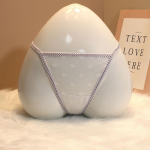 Naiste &otilde;mblusteta l&auml;bipaistvad pitsist stringid - Jaapani ja Korea stiil, &uuml;hev&auml;rvilised t&auml;ppidega, k&otilde;rge elastsusega ja perspektiivse disainiga. One Size valge