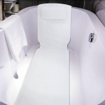 PVC vaht Hingav 3D v&otilde;rkkihiga Vannipadi Padjaga T&auml;iskeha Vanni padi Libisemiskindel Spa Vannimatt Madratsipadi valge