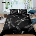 Liblika Tekikott Komplekt King Size V&auml;rviliste Tiibadega Voodipesu Komplekt Lastele Teismelistele T&auml;iskasvanutele Metsa Metslooma Teema 2/3 tk Tekikate EU single(135x200cm)