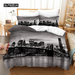 New Yorgi &ouml;&ouml;vaatega voodipesukomplekt Queen-suurusega voodipesukomplekt / tekikott Padjap&uuml;&uuml;ri komplekt Pehme kodutekstiilist voodipesu AU Single(140x210cm)