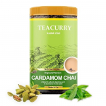 TEACURRY Kardemon Chai (100 grammi, 50 tassi)-Kardemon Chai seedimist ja immuunsust tugevdav &ndash; 100% looduslik Elachi Assam tee ehtsa kardemoniga | V&auml;rskendav