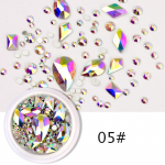 1 kast V&auml;rvilised kivikivid K&uuml;&uuml;nekaunistused 3D v&otilde;lusid L&auml;ikiv kristall akr&uuml;&uuml;lkivid Glitter AB lame seljaosa DIY k&uuml;&uuml;netarvikud