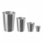 30/70/180/320ML Mini Klaasid Roostevabast Terasest Metallist &Otilde;lleklaas Veiniklaasid Kaasaskantav N&otilde;udekomplekt K&ouml;&ouml;gi Tarvikud 1TK 30ml