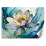 Taustapilt Lill akvarellabstraktsioon 100x70 sinine