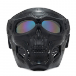Kolju mask Mootorratta mask Jalgrattas&otilde;it Tuulekindel T&auml;isn&auml;oga Skelett Kaitsemask V&auml;rviline kaitseprillidega Taktikaline Jalgrattas&otilde;it Rattas&otilde;it
